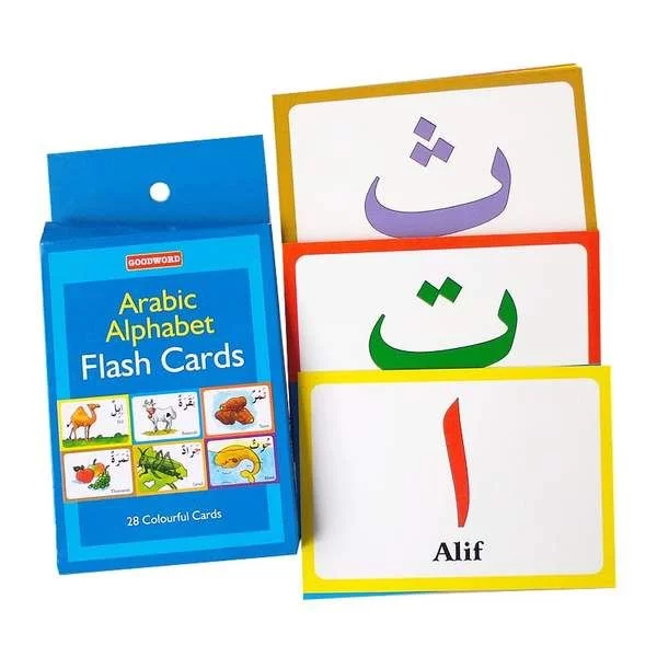 Open View Arabic Alphabet Flash Cards